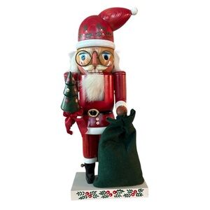 Erzgebirgische Volkskunst Mr. Claus Vintage Made In Germany Christmas Nutcracker